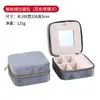 Cremallera simple portátil caja de joyería de franela caja de almacenamiento de anillos pendientes coreanos caja de regalo de joyería fábrica mayorista