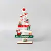 Mini Árbol de Navidad de Madera Estilo Escandinavo Adornos Navideños de Escritorio Decoración para Estantería de Oficina en Casa Regalos Pequeños
