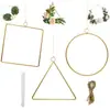 Corona de abeto de abedul anillo de hierro DIY 30cm anillo de hierro metálico geométrico anillo de hierro festival de hierro arreglo floral decoración de pared decorativa fabricantes