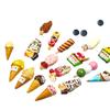 Transfronterizo Más Vendido Dibujos Animados Helado Paleta de Hielo Comida de Simulación Juego de Comida Fruta Pegatina Magnética para Refrigerador Pegatina Magnética Tridimensional