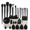 Set de 40 Piezas de Herramientas de Belleza Esponja de Maquillaje Esfera Limpiadora Facial Pinceles de Maquillaje Xiyin Te Suministro Exclusivo Transfronterizo