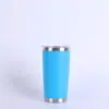 Copo de Carro Transfronteiriço 20oz Plástico Spray Aço Inoxidável 304 Camada Dupla Isolamento a Vácuo e Frio Copo de Gelo para Carro Copo de Coca-Cola