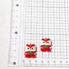 Animales de Dibujos Animados Tocando el Tambor Resina Hecho a Mano Accesorios para el Cabello de Niños Paquete de Materiales DIY Flor para Zapatos Llavero Funda para Teléfono Móvil Pegamento de Crema