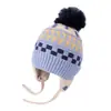 Nuevo Gorro de Orejera Jacquard Transfronterizo Árbol Pequeño, Gorro de Punto de Invierno, Gorro Infantil a Prueba de Viento y Cálido, Gorro de Lana Tejido de Otoño e Invierno