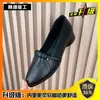 Almofada Branca Garça Tamanho Quebrado Processamento Sapatos de Feijão Sapatos Femininos 2026 Nova Primavera Verão Boca Rasa Moda Sapatos de Salto Único Slip-on Couro Macio Bico Fino