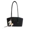 Bolso Retro de Nicho con Estampado de Leopardo para Mujer 2025 Otoño e Invierno Nuevo Estilo Ropa de Trabajo Bolso Cruzado Casual de Hombro/Axila Bolso de Mano