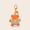 Suave Piel de Conejo Rex Dibujos Animados Gafas Niño Tuanzi Colgante de Felpa Llavero Lindo Pequeño Regalo Colgante Venta al por Mayor