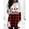 Comercio Exterior Transfronterizo 2022 Europeo y Americano Nuevo Sudadera Estampada Camiseta de Manga Larga Bolsillo Holgado Casual Vestido de Halloween