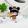 Llavero de Muñeca de Lenguaje Secreto de Dibujos Animados Colgante de Muñeca Muñeca Arcoíris Llavero de Niña Dona Hecho a Mano DIY