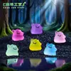 Transfronterizo Nuevo Producto Halloween Brilla en la Oscuridad Pequeño Monstruo Lindas Figuras Decoraciones DIY Accesorios Colgantes Micro-Paisaje Adornos de Escritorio