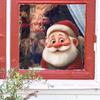 Fun-Jd145 Comercio Exterior Lindo Papá Noel y Frases en Inglés Decoración para Puertas y Ventanas de Casa Pegatinas Venta al por Mayor