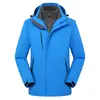 Chaqueta Gruesa Impermeable y Cortavientos para Deportes al Aire Libre de Otoño e Invierno con Capucha Desmontable para Hombres y Mujeres