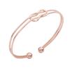Pulseira Aberta Quente Transfronteiriça Moda Vintage Folha Asas Laço Pulseira Personalidade Temperamento Pulseira Geométrica