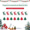 Bandeirola de Letras de Feltro Decoração de Árvore de Natal Pingente Pequena Bandeirola Colorida Não Tecido Bandeirola Criativa de Lã de Feltro