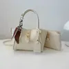 Bolsa com estilo transfronteiriço bolsa feminina 2026 outono novo estilo bolsa de ombro única texturizada bolsa transversal popular bolsa de mão estilo balde