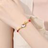 Nueva pulsera de mano de piedra lunar koi para mujer, diseño de nicho, sentido del diseño, cuerda roja de año de nacimiento, estilo étnico, regalo de vacaciones para novia