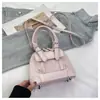 Bolso Bowling de Lujo de Nicho Estilo Universitario Retro, Bolso Boston de Hombro Versátil y de Moda para Mujer