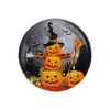 Decoración de Escena para Ambiente de Fiesta Temática de Halloween Servilletas de Papel Desechables, Platos de Papel, Vasos de Papel, Juego de Vajilla al por Mayor