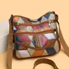 Bolso de mujer para madres de mediana edad, bolso cruzado para ir al trabajo de gran capacidad con múltiples bolsillos, bolso de hombro de piel de vaca, bolso cruzado