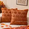 Fronha de Almofada Bordada de Abóbora de Halloween Transfronteiriça, Almofada de Pelúcia Tridimensional, Almofada Decorativa de Feriado para Sofá de Sala de Estar Venda por Atacado