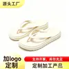 Chanclas de nuevo estilo hechas a medida para mujer, para uso en verano al aire libre y en casa, sandalias de alta calidad, cómodas y antideslizantes para mujer, venta al por mayor