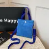 Bolsa Pequena de Veludo Cotele 2025 Novo Estilo Elegante Texturizada Ombro Único Transversal Cor Sólida Veludo Cotele Simples Bolsa Saco