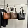 Bolsa tote retrô para mulheres, nova bolsa de trabalho da moda estilo coreano 2026, versátil, grande capacidade, bolsa de ombro