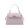Bolso de Mano con Cierre de Candado Transfronterizo 2026, Moda de Verano Versátil con Textura, Bolso de Hombro Cruzado Simple para el Trabajo para Mujer