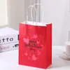 Sacolas de Papel Selecionadas para o Dia dos Namorados, Sacolas Tote com Tema de Amor, Sacolas para Embalagem de Presentes, Sacolas de Papel para Lembrancinhas, Sacolas de Presente para Feriados no Atacado