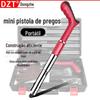 Mini Fixador de Pregos de Teto para Monitoramento de Água e Eletricidade, Abraçadeira de Tubo para Porta e Janela, Instalação de Dutos de Cabo, Pistola de Pregos Silenciosa