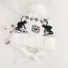 Nuevo gorro de punto Fair Isle para otoño e invierno, estilo coreano, diseño que adelgaza la cara, engrosado para abrigar, gorro de punto que cubre las orejas