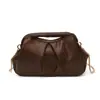 2026 Nuevo Diseño de Nicho de Comercio Exterior Bolso Dorado Nube para Mujer, Bolso Cruzado de Cadena Plegado, Bolso de Hombro Único para Mujer