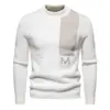 Suéter de malha solto de gola redonda da moda direto da fábrica mais vendido transfronteiriço suéter base suéter masculino