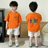 Camiseta de Manga Corta para Niños Ropa de Verano 2026 Nuevo Estilo Camisetas de Verano Elegantes de Algodón para Niños Camisetas Modernas