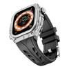 Adequado para Apple Watch Pulseira Integrada Silicone Estrutura de Metal Applewatchs110 Pulseira Supercarro 46mm em Estoque