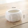 Vaso de Flor de Porcelana Branca Carnosa Simples Criativo Branco Vaso de Planta Envasada de Interior de Grande Diâmetro Vaso de Flor Carnosa