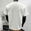Camisa Polo de Manga Curta Estilo Americano com Gola Henry para Homem, Camiseta Desconstruída Patchwork de Manga Curta para o Verão, Cleanfit de Meia Manga, Recomendação Transfronteiriça