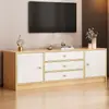 Mueble de TV para Sala de Estar Hogareño Estilo Nuevo Gabinete de Almacenamiento con Cajones de Piso para Sala de Apartamento Pequeño Gabinete de Almacenamiento Estilo Retro
