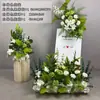 Nuevos Arreglos Florales de Piso para Decoración de Bodas, Arte Floral para Bodas, Arreglos Florales para Escenario en T, Arreglos Florales de Bienvenida para Hoteles