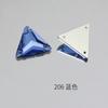 Dongzhou Furo Duplo Triangular Fundo Plano Costurado à Mão Strass Alta Qualidade Strass para Vestido Roupas Vestido de Casamento Sapatos Strass Cristal Triangular