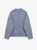 Suéter de punto para mujer 2025 Invierno Nuevo Casual Versátil Estilo Camisa Polo con Solapa