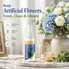 Spray Limpiador de Flores Artificiales KineShineX - Spray Limpiador para Eliminar el Polvo de la Superficie de Hojas de Plantas Verde Brillante