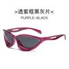 Nuevas Gafas de Sol de Moda Europeas y Americanas Transfronterizas Y2K a la Moda para Deportes al Aire Libre Gafas de Ciclismo Gafas de Sol con Patillas Caladas Venta al Por Mayor