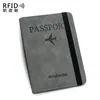 Estoque de fábrica capa de passaporte em PVC, porta-passaporte multifuncional para armazenamento de chip SIM e documentos, capa protetora para passagens de viagem