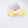 Diadema de lazo de dibujos animados estilo coreano diadema de felpa para lavarse la cara accesorios para el cabello de máscara de maquillaje diadema linda para el cabello