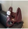 Bolso de Mujer Transfronterizo de Alta Calidad Estilo Vintage con Gran Capacidad, Nuevo Modelo 2026, Bolso de Hombro y Cruzado de Nicho, Bolso Tipo Dumpling para Viajes Diarios