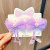 Accesorios para el Cabello de Año Nuevo 2026 Niñas Rojo Festivo Hanfu Accesorios para el Cabello Estilo Chino Infantil Pinzas para el Cabello con Lazo y Borla de Princesa