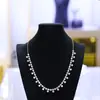 Colar de Moissanita Estrelada em Prata S925 para Mulheres Novo Estilo Transfronteiriço Moda Ins Coreana Versátil Colar de Ouro 14K