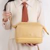 Bolsa de Viaje de Gran Capacidad Bolsa de Cosméticos Celebridad de Internet de Gama Alta para Mujer Doble Capa Bolsa de PU Bolsa de Cosméticos Nube de Cuero