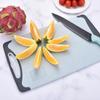 Tábua de corte de palha de trigo com moedor de tábua de corte de plástico antiderrapante corte de cozinha alimentos complementares frutas Tábua de corte pequena japonesa e coreana